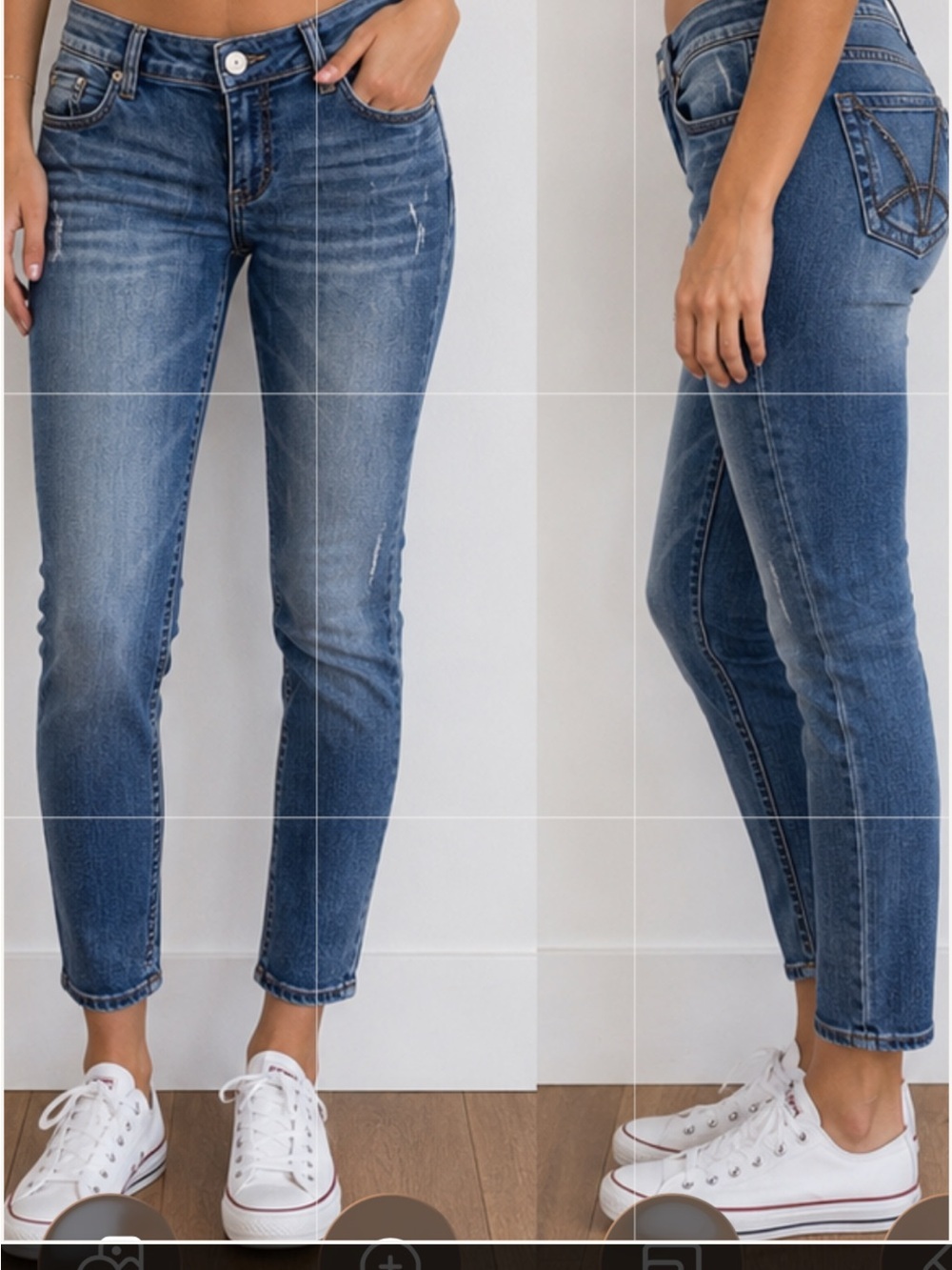 KUT from the Kloth Women’s Size 6 Skinny Jeans – Medium Wash Distressed Denim